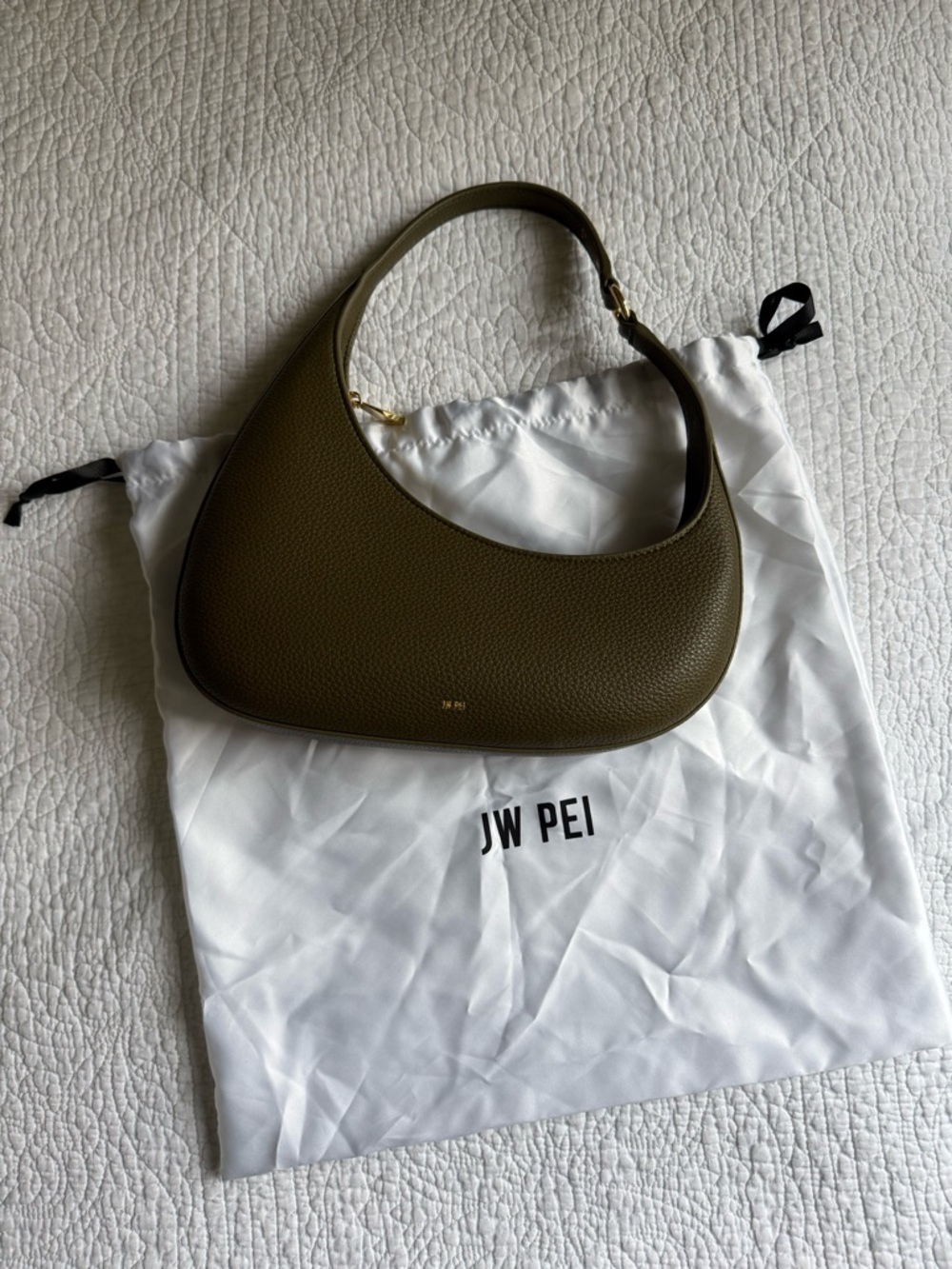 JW Pei Harlee Shoulder Bag, Dark Olive